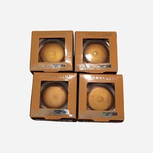Maybelline Color Tattoo 24HR Cream Eyeshadow - Gold (Lot of 4)